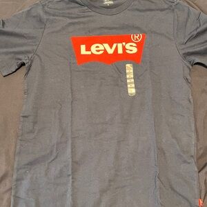 Levi's Men's Dark Blue Logo Tee